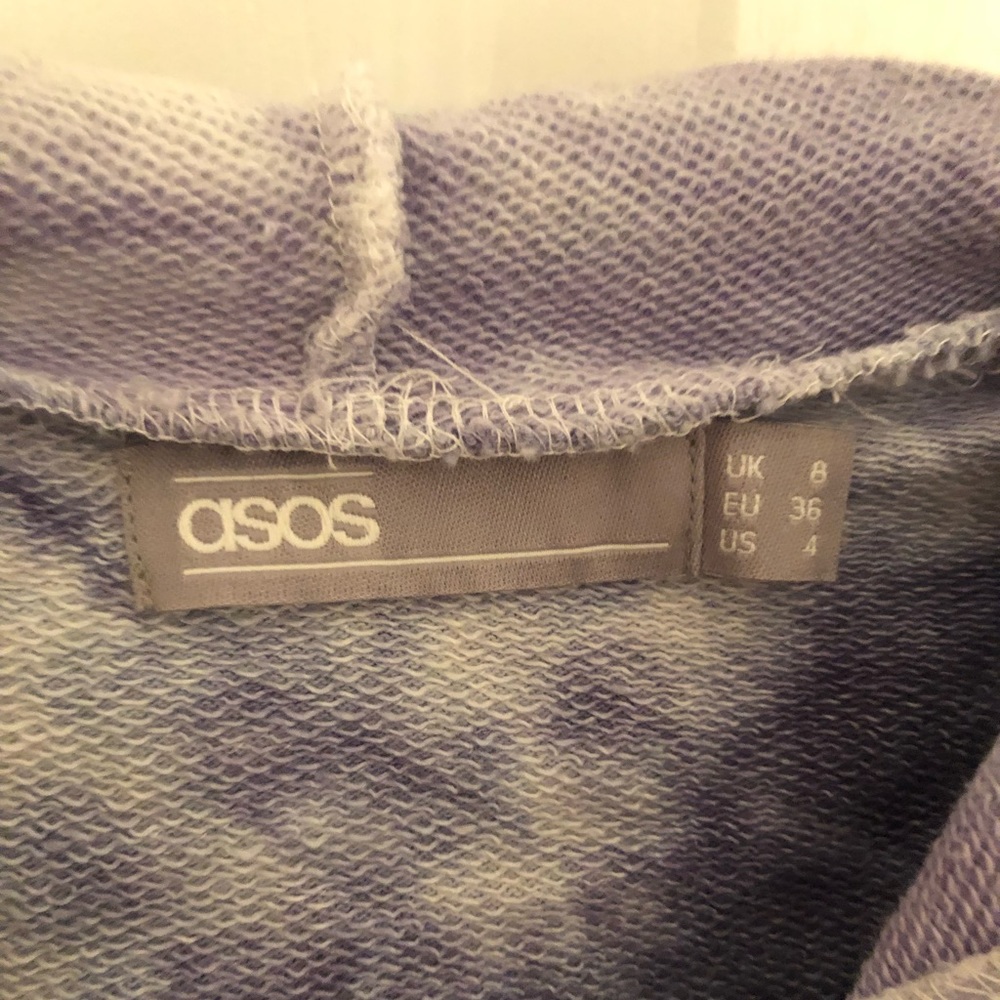 Asos Cropped Tie-Dye Hoodie View 3